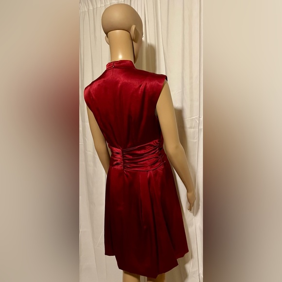 Nanette Lepore Red Dress Size 6 - Picture 6 of 7